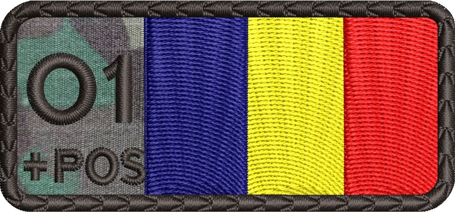 ECUSON GRUPA SANGUINA O1 POS TRICOLOR COMBAT